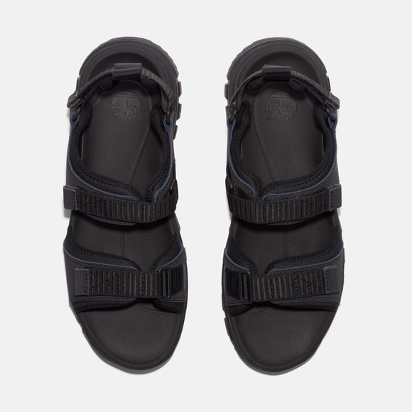 Timberland Women's Lincoln Peak Black 2 Strap Sandals - Picture 2 of 3